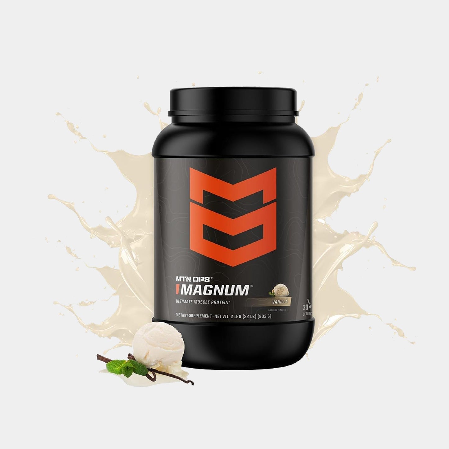 MTN OPS Magnum Vanilla Protein Powder – 23g Whey Isolate + Milk Protein