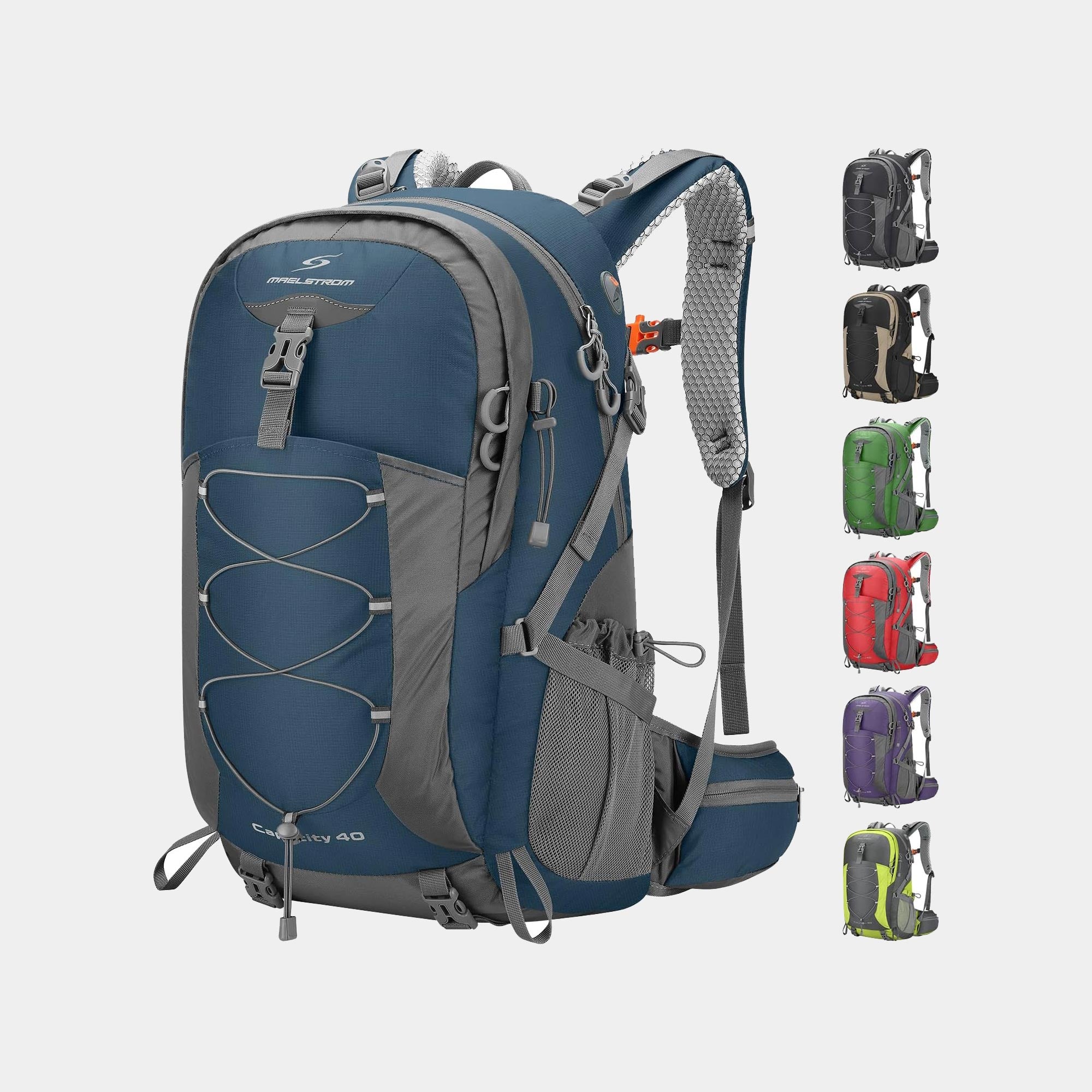 Maelstrom 40L Hiking Backpack – Waterproof Lightweight Camping Daypack with Rain Cover