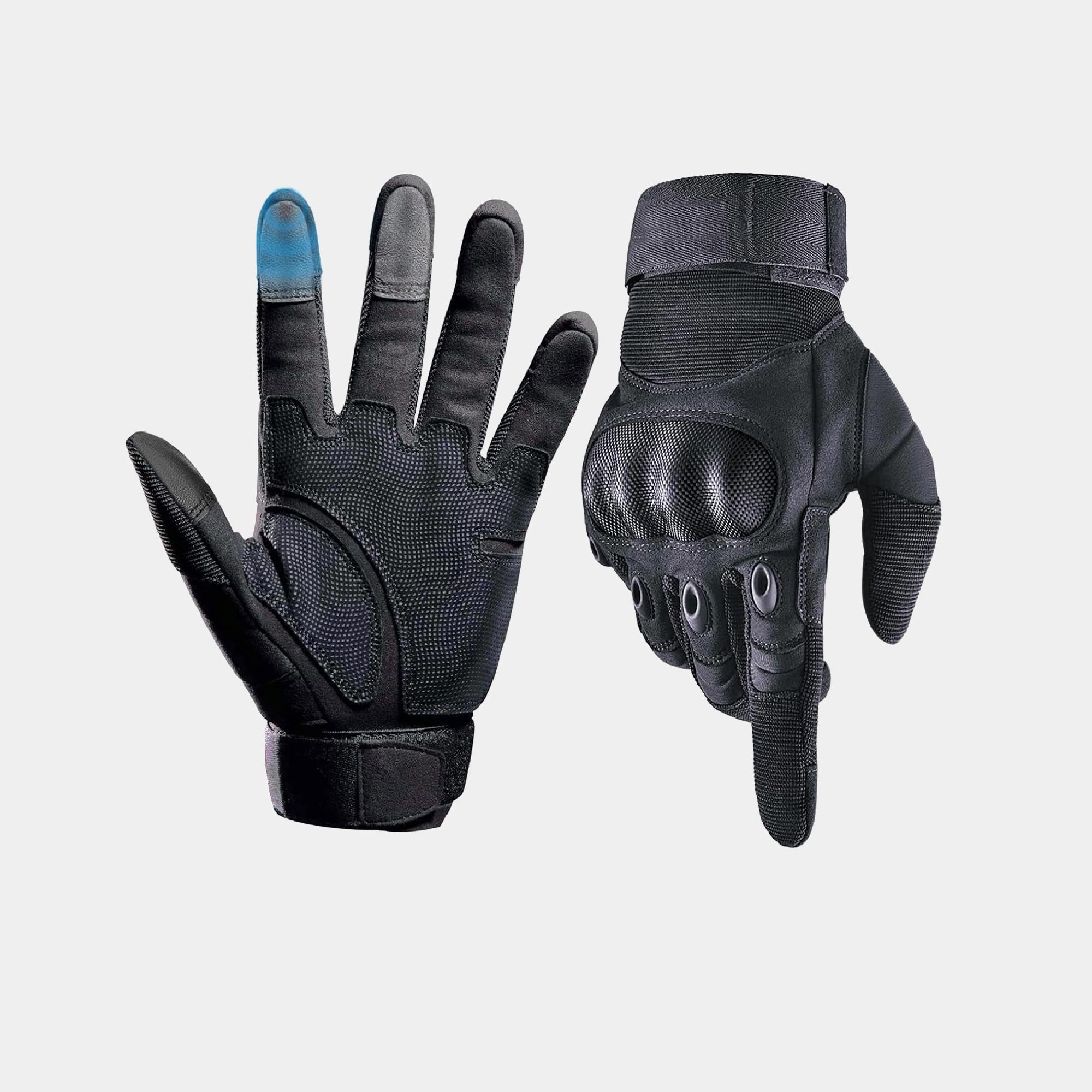 Prospeed Tactical Gloves – Hard Knuckle Shooting & Motorcycle Gloves with Leather Palm