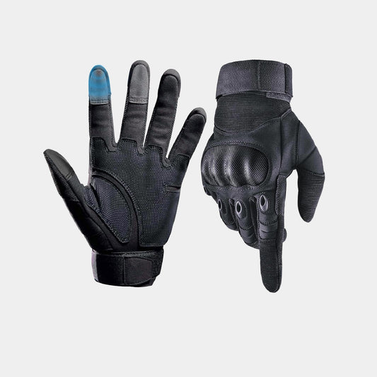 Prospeed Tactical Gloves – Hard Knuckle Shooting & Motorcycle Gloves with Leather Palm
