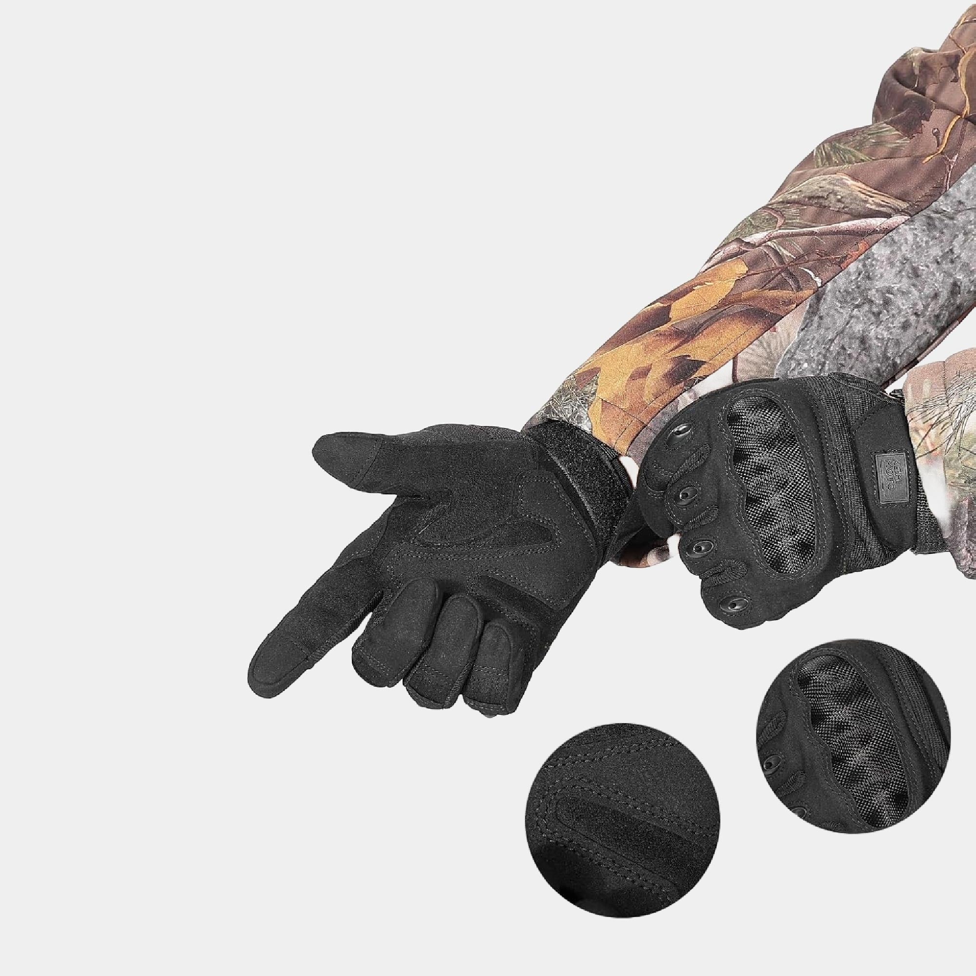 Prospeed Tactical Motorcycle Gloves – Touchscreen, Hard Shell & Palm Padding