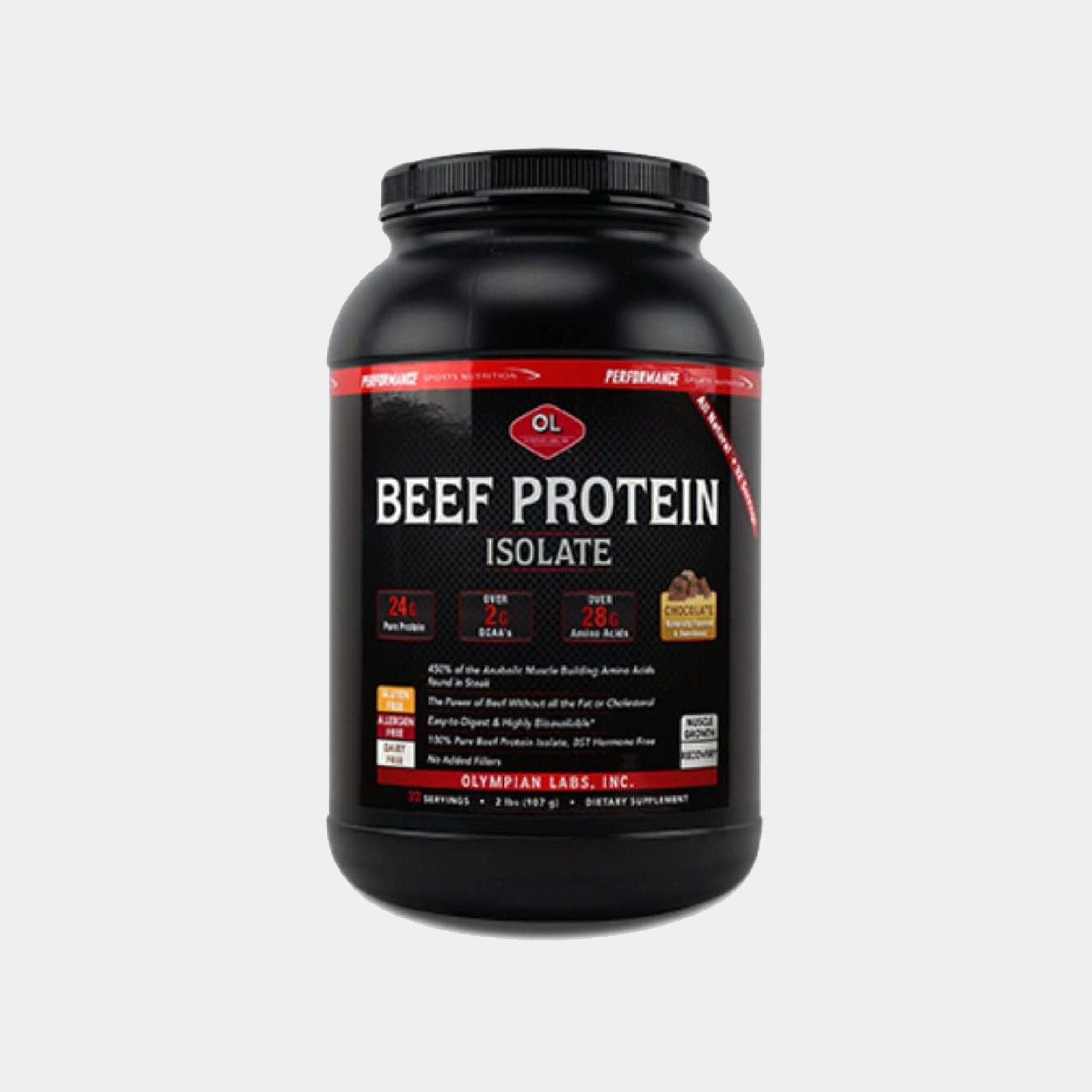 Olympian Labs Beef Protein Isolate Powder – 24g Protein