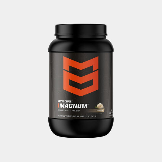 MTN OPS Magnum Vanilla Protein Powder – 23g Whey Isolate + Milk Protein