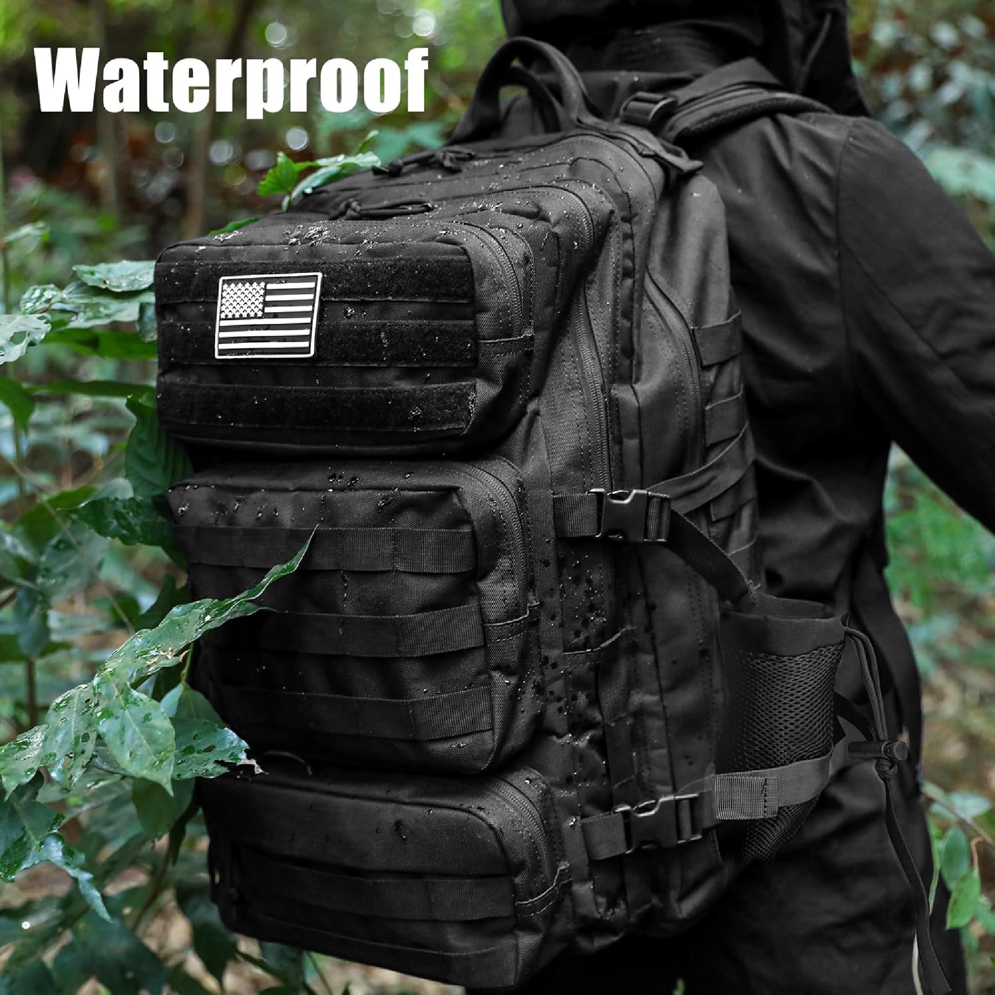 50L Military Tactical Backpack – Heavy Duty, Water Resistant, 3-Day Assault Pack for Men