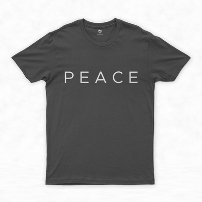 Tranquil Geek Chic: Peace Shirt for Minimalist Enthusiasts
