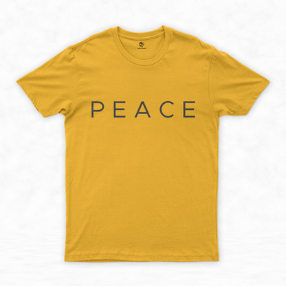 Tranquil Geek Chic: Peace Shirt for Minimalist Enthusiasts