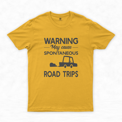 On the Road Again: Cool Camping T- Shirt for Travel Mavericks