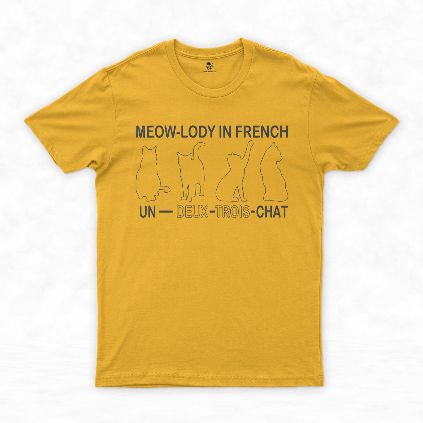 Purr-fect Harmony Collection: Un Deux Trois Cat Shirt & Cute Cat T-shirt