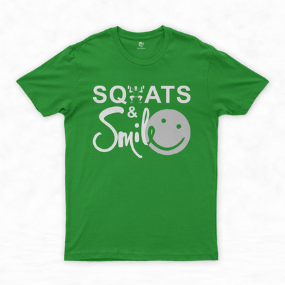 Workout T-Shirt Collection | Lift, Laugh, Love - Squats & Smiles