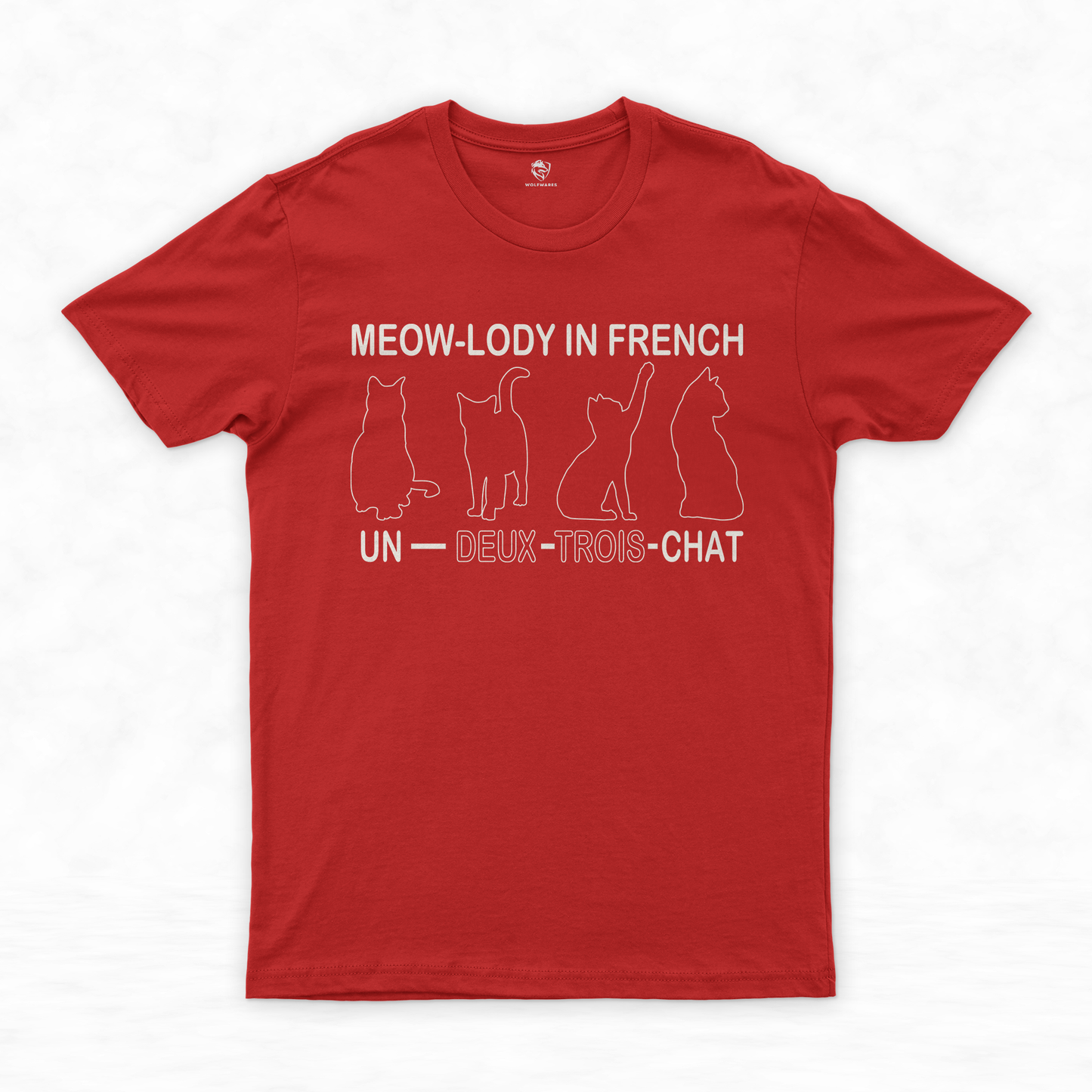 Purr-fect Harmony Collection: Un Deux Trois Cat Shirt & Cute Cat T-shirt